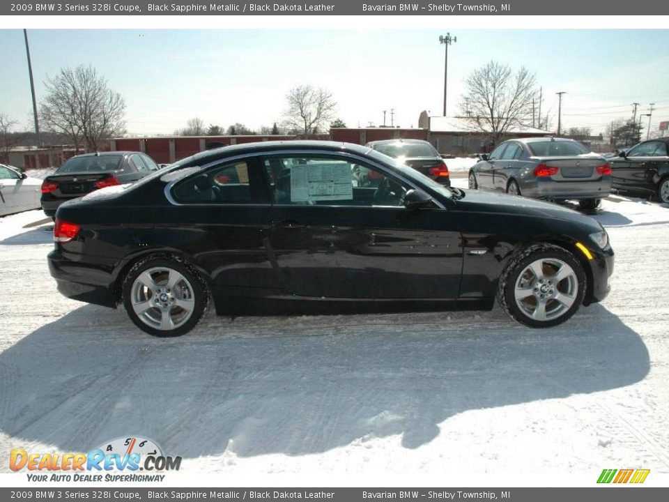 2009 BMW 3 Series 328i Coupe Black Sapphire Metallic / Black Dakota Leather Photo #6