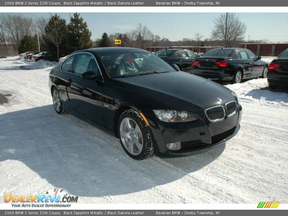 2009 BMW 3 Series 328i Coupe Black Sapphire Metallic / Black Dakota Leather Photo #7