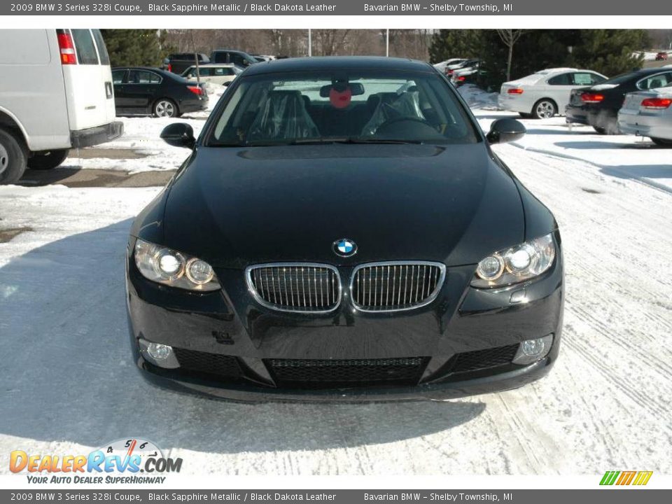 2009 BMW 3 Series 328i Coupe Black Sapphire Metallic / Black Dakota Leather Photo #8