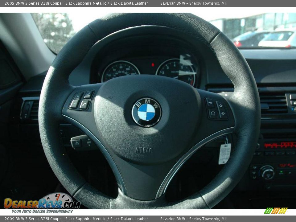 2009 BMW 3 Series 328i Coupe Black Sapphire Metallic / Black Dakota Leather Photo #16
