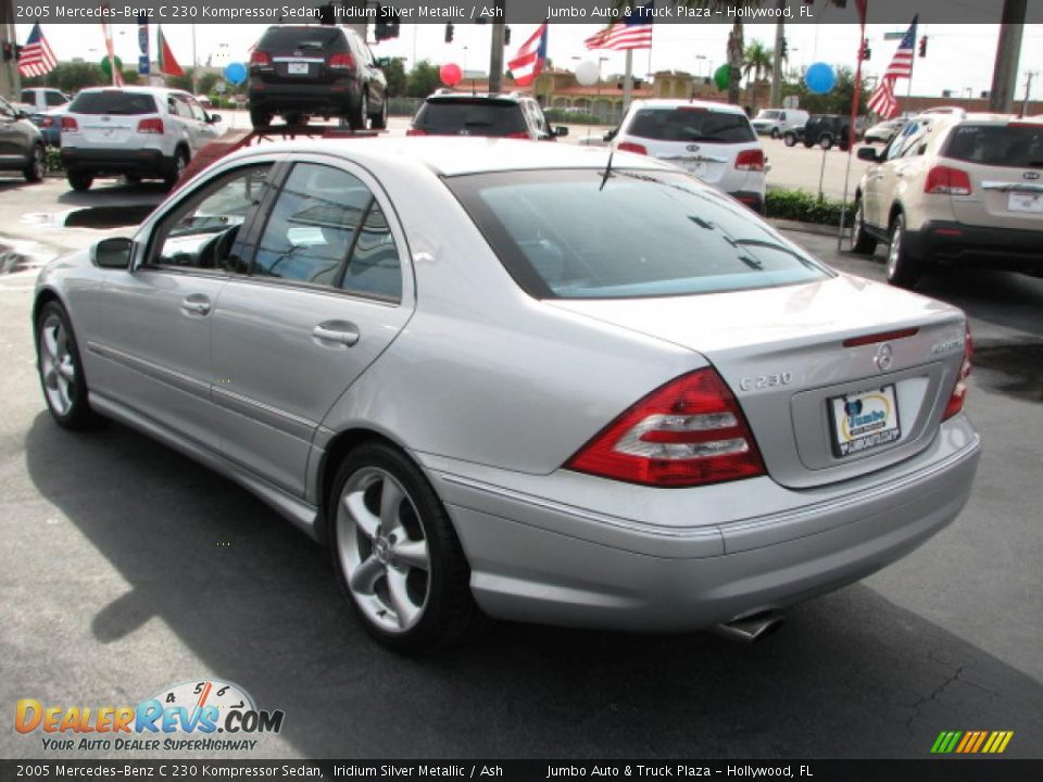 2005 Mercedes-Benz C 230 Kompressor Sedan Iridium Silver Metallic / Ash Photo #7