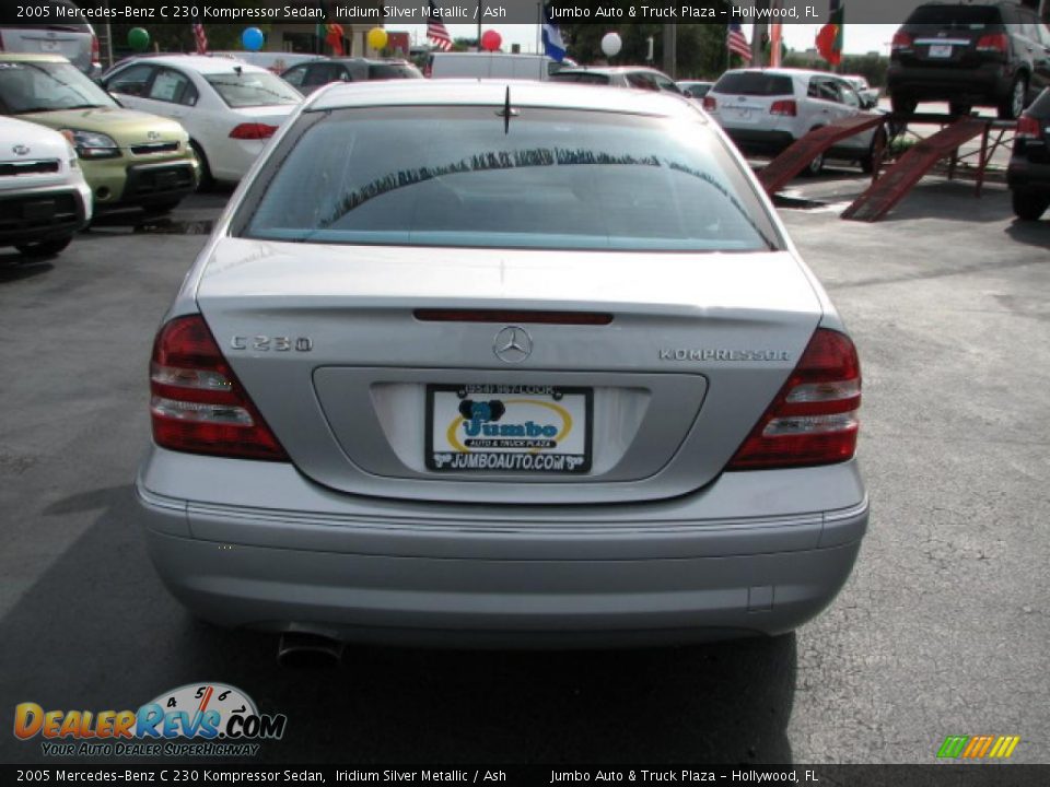 2005 Mercedes-Benz C 230 Kompressor Sedan Iridium Silver Metallic / Ash Photo #8