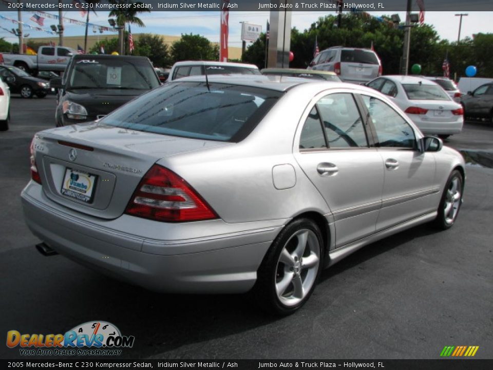 2005 Mercedes-Benz C 230 Kompressor Sedan Iridium Silver Metallic / Ash Photo #9