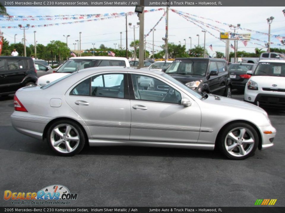 2005 Mercedes-Benz C 230 Kompressor Sedan Iridium Silver Metallic / Ash Photo #10