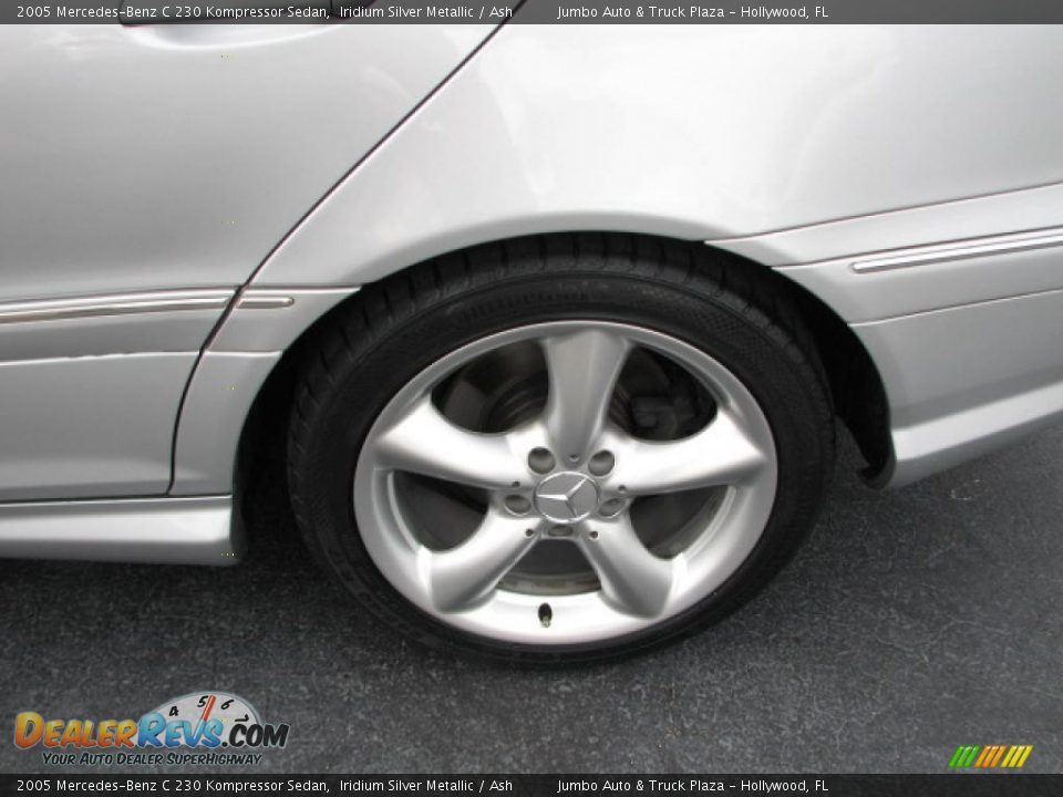 2005 Mercedes-Benz C 230 Kompressor Sedan Iridium Silver Metallic / Ash Photo #24