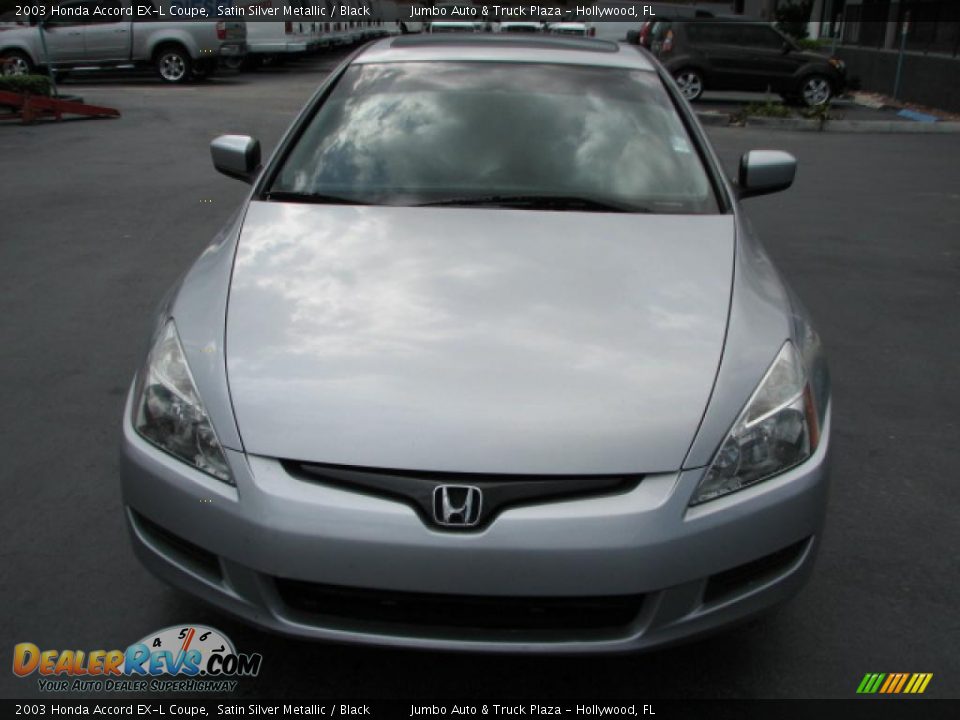 2003 Honda Accord EX-L Coupe Satin Silver Metallic / Black Photo #3