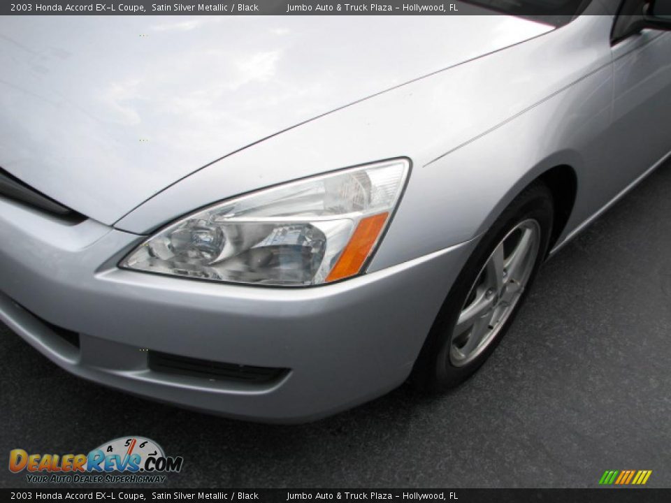 2003 Honda Accord EX-L Coupe Satin Silver Metallic / Black Photo #4