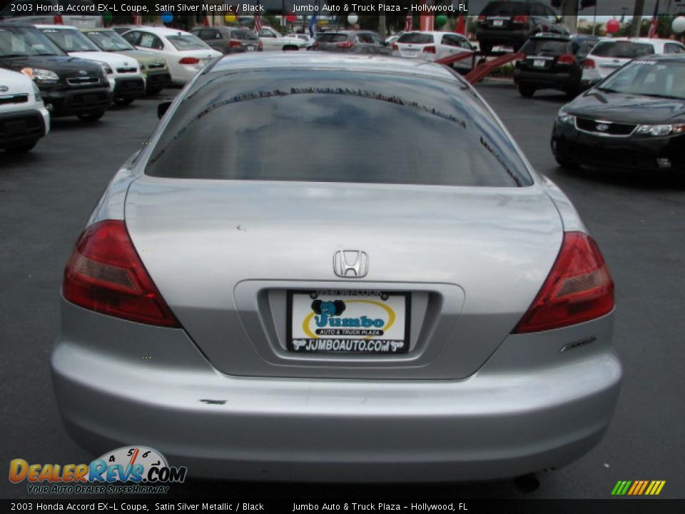 2003 Honda Accord EX-L Coupe Satin Silver Metallic / Black Photo #8