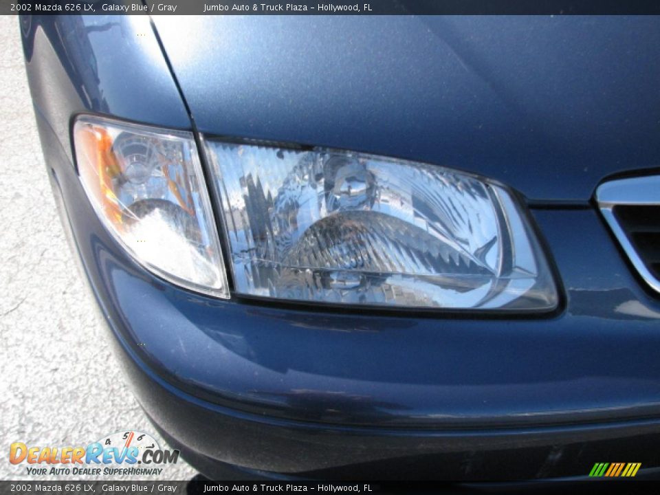 2002 Mazda 626 LX Galaxy Blue / Gray Photo #2