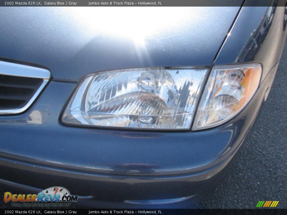 2002 Mazda 626 LX Galaxy Blue / Gray Photo #4