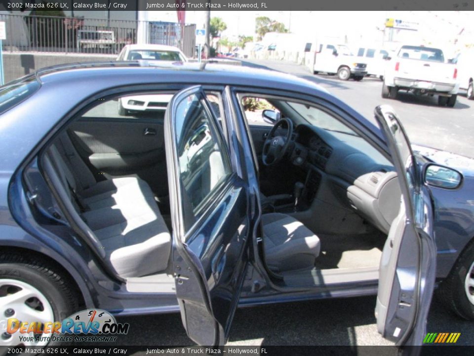 2002 Mazda 626 LX Galaxy Blue / Gray Photo #11