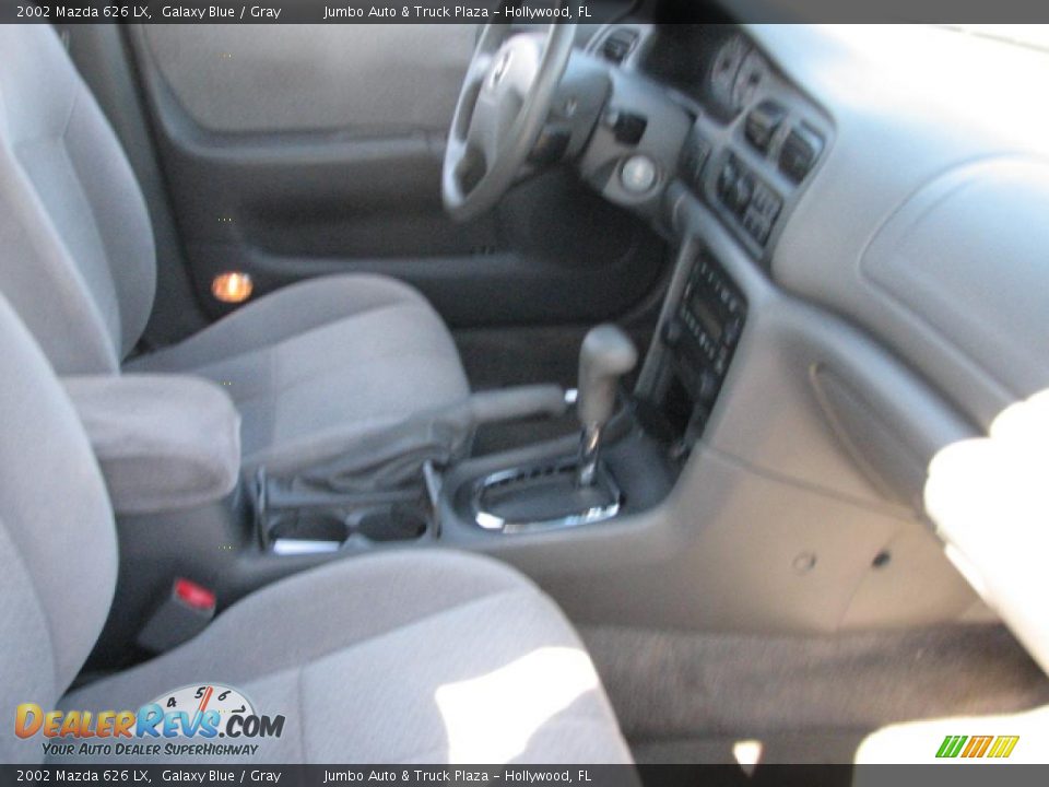 2002 Mazda 626 LX Galaxy Blue / Gray Photo #12