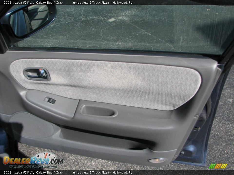 2002 Mazda 626 LX Galaxy Blue / Gray Photo #13