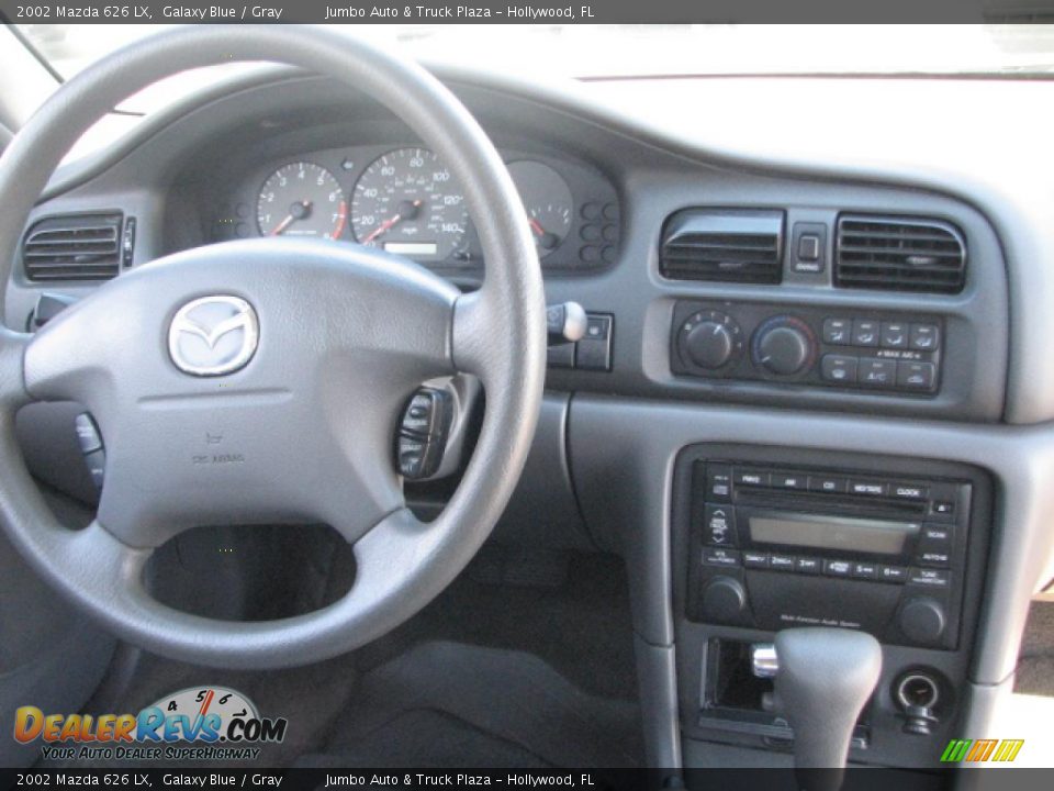 2002 Mazda 626 LX Galaxy Blue / Gray Photo #15