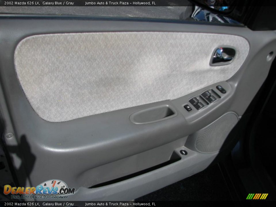 2002 Mazda 626 LX Galaxy Blue / Gray Photo #19