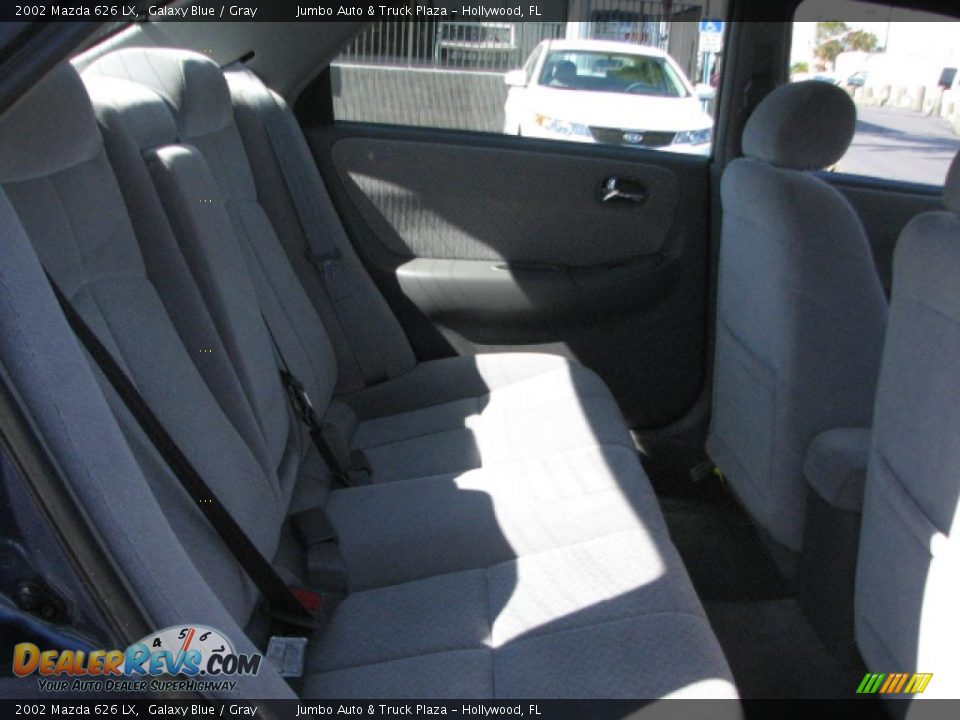 2002 Mazda 626 LX Galaxy Blue / Gray Photo #20