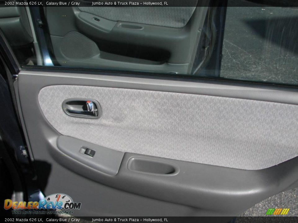 2002 Mazda 626 LX Galaxy Blue / Gray Photo #21
