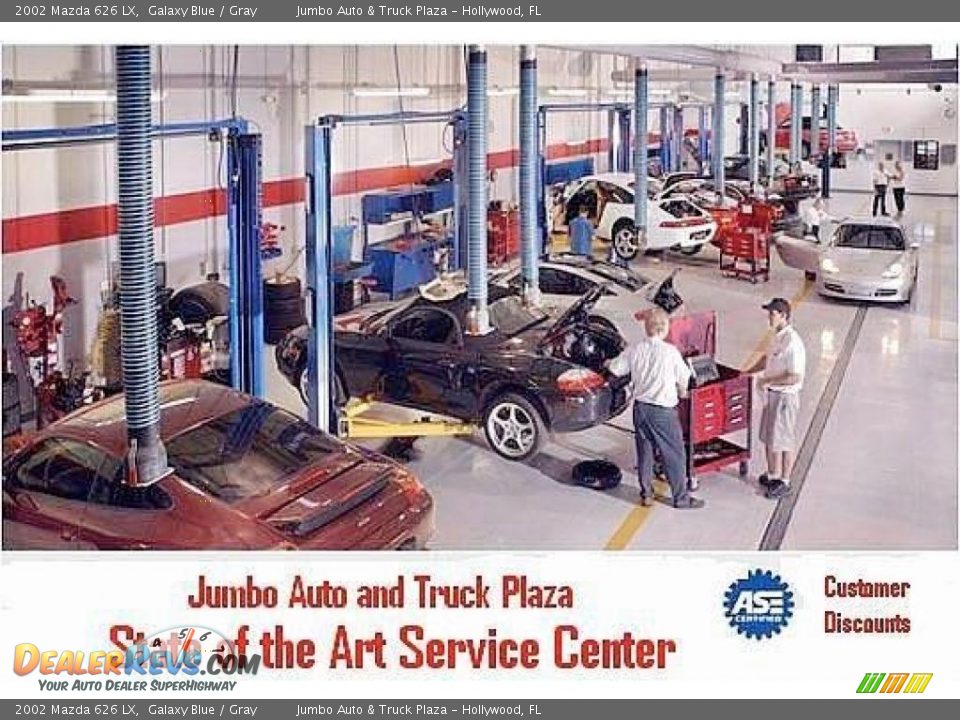 2002 Mazda 626 LX Galaxy Blue / Gray Photo #25