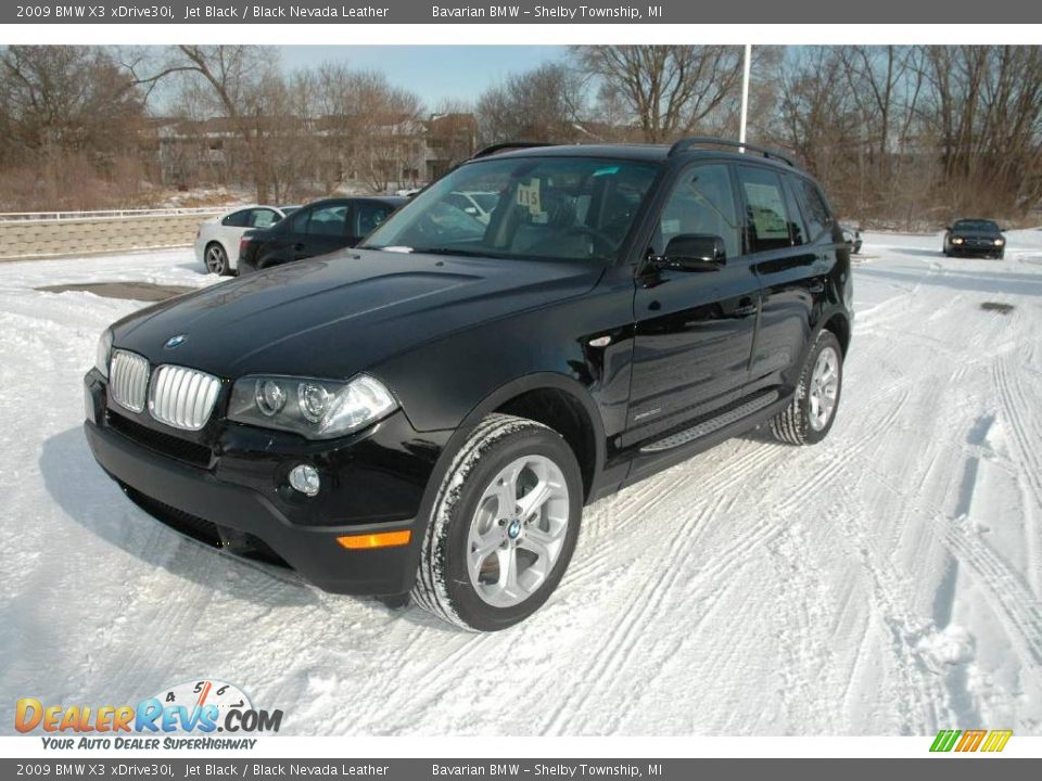2009 BMW X3 xDrive30i Jet Black / Black Nevada Leather Photo #1