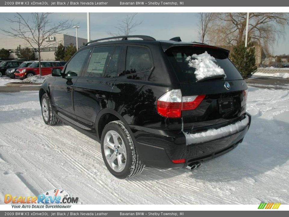 2009 BMW X3 xDrive30i Jet Black / Black Nevada Leather Photo #3