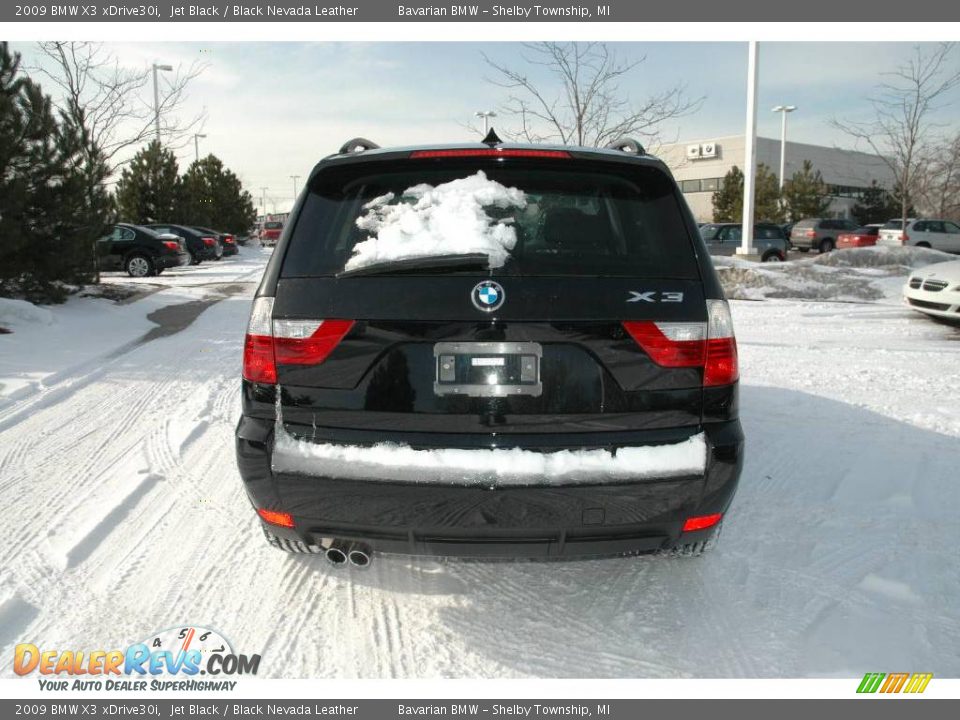 2009 BMW X3 xDrive30i Jet Black / Black Nevada Leather Photo #4