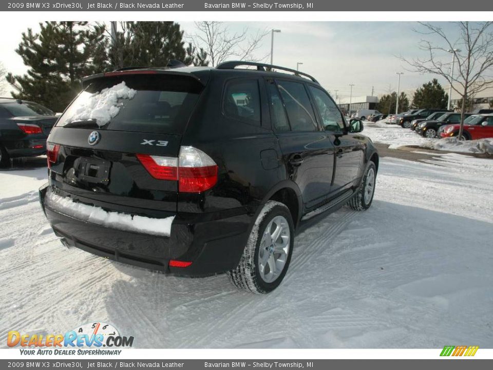 2009 BMW X3 xDrive30i Jet Black / Black Nevada Leather Photo #5