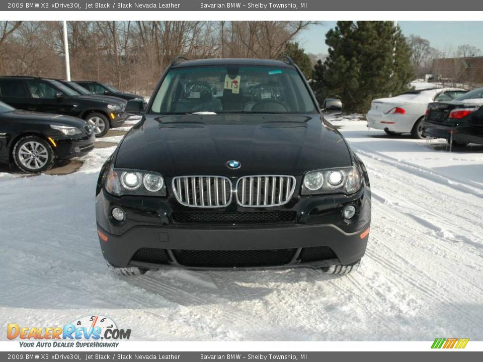 2009 BMW X3 xDrive30i Jet Black / Black Nevada Leather Photo #8