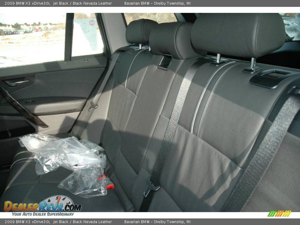 2009 BMW X3 xDrive30i Jet Black / Black Nevada Leather Photo #12