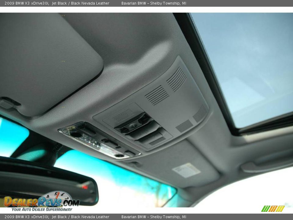 2009 BMW X3 xDrive30i Jet Black / Black Nevada Leather Photo #15
