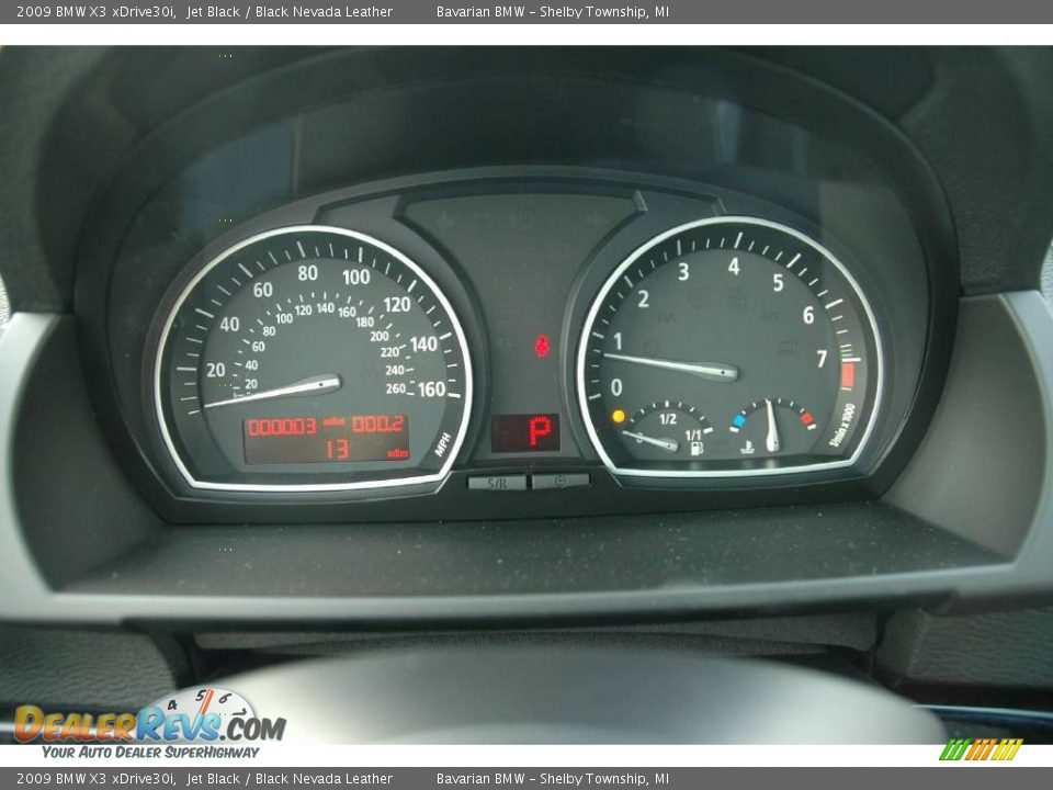2009 BMW X3 xDrive30i Jet Black / Black Nevada Leather Photo #17