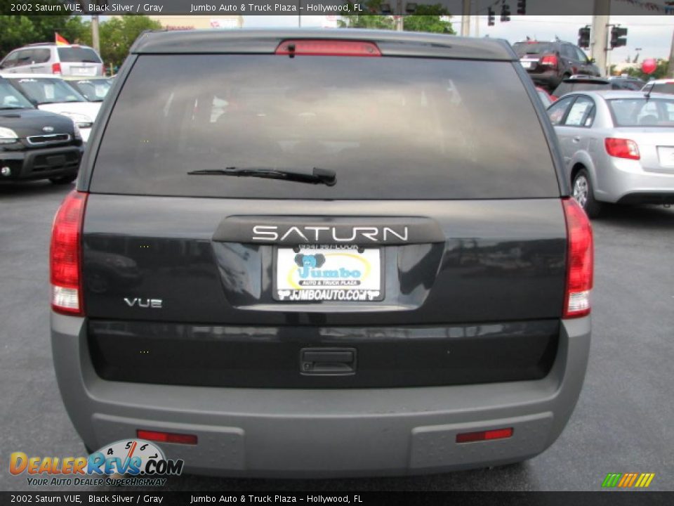 2002 Saturn VUE Black Silver / Gray Photo #8