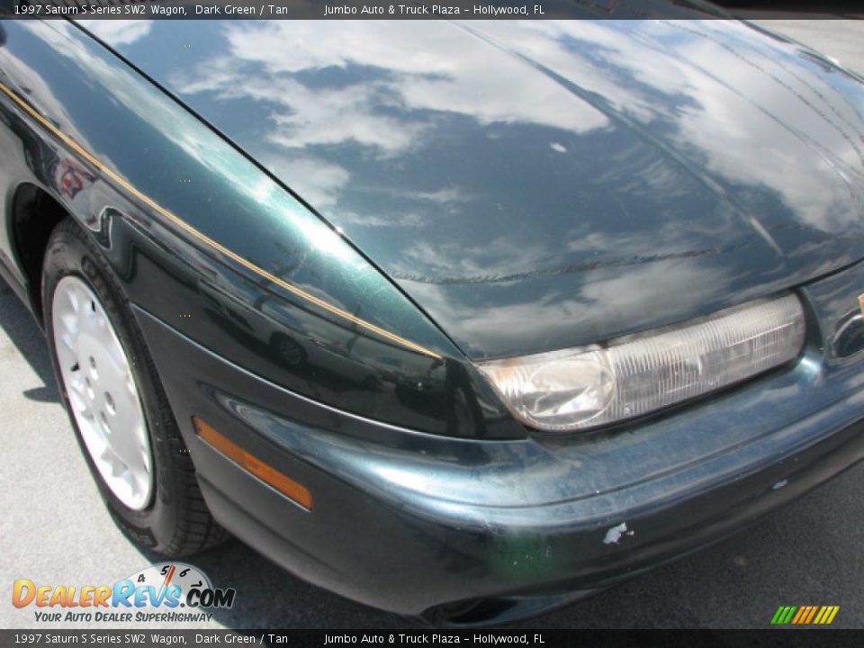 1997 Saturn S Series SW2 Wagon Dark Green / Tan Photo #2