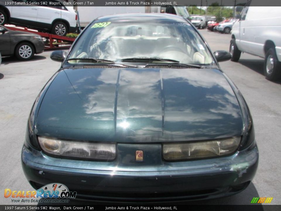 1997 Saturn S Series SW2 Wagon Dark Green / Tan Photo #3
