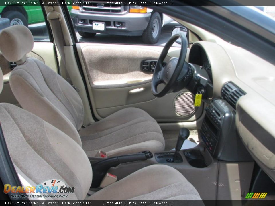 1997 Saturn S Series SW2 Wagon Dark Green / Tan Photo #11