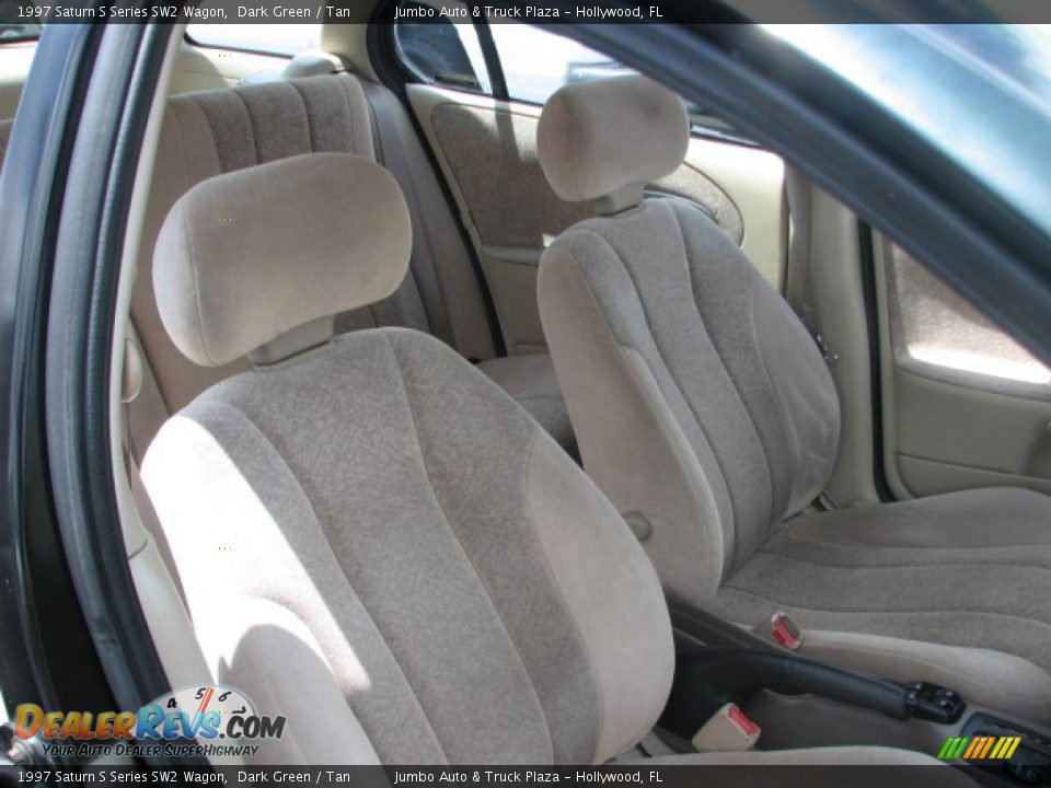 1997 Saturn S Series SW2 Wagon Dark Green / Tan Photo #12