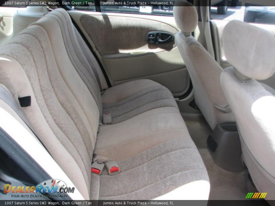 1997 Saturn S Series SW2 Wagon Dark Green / Tan Photo #17