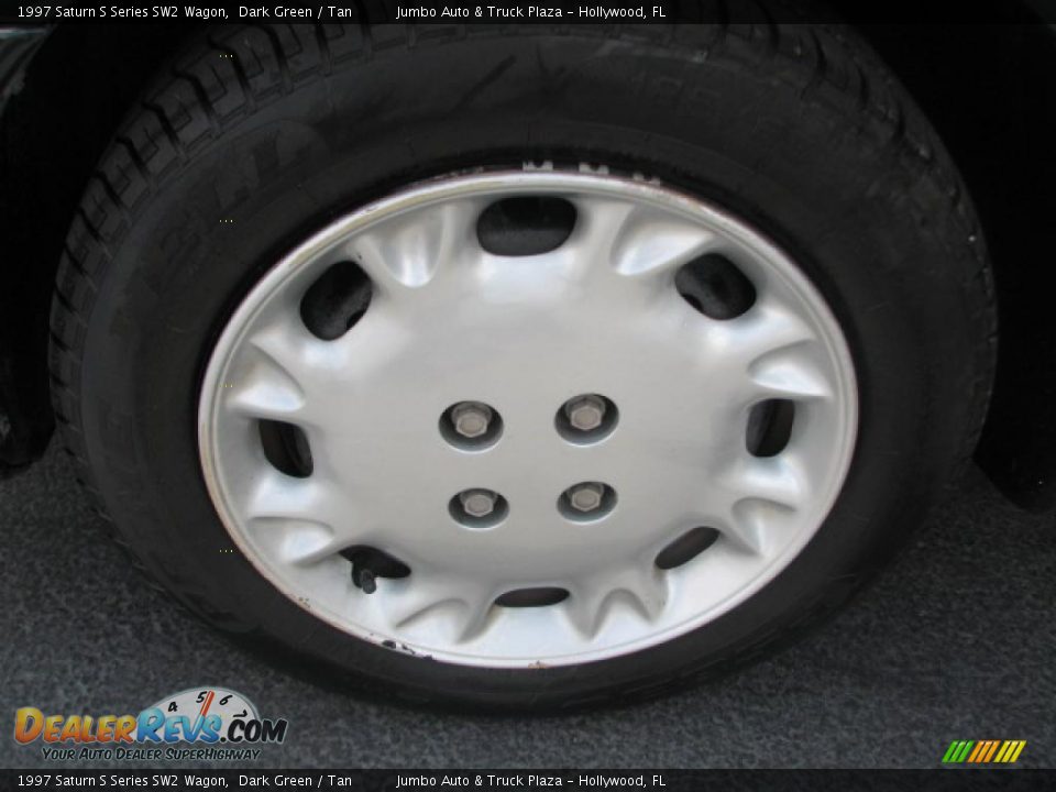 1997 Saturn S Series SW2 Wagon Dark Green / Tan Photo #21