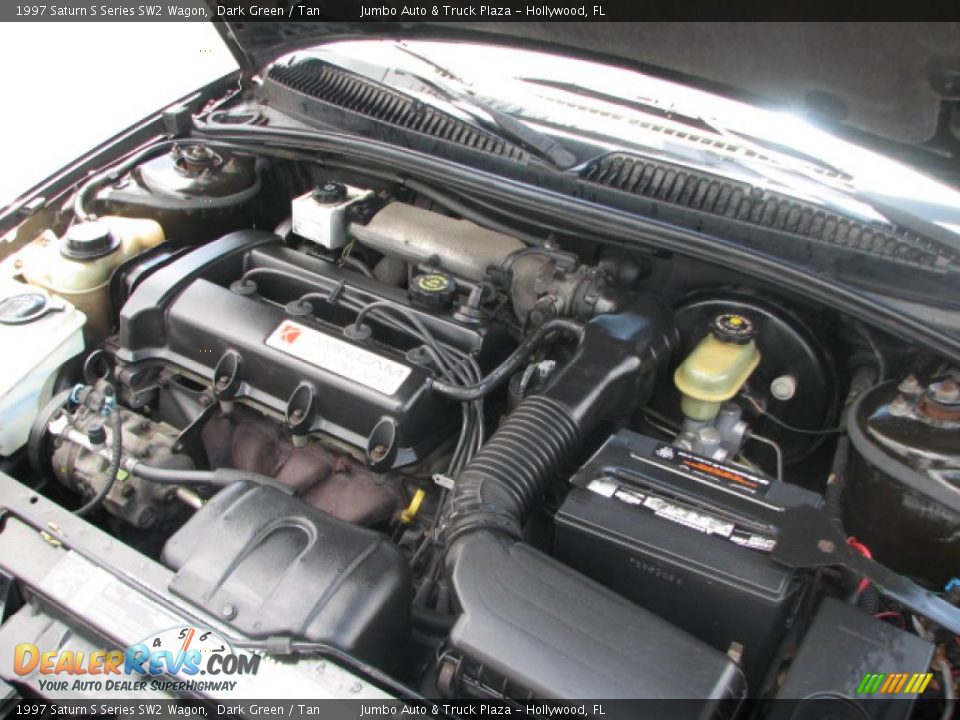 1997 Saturn S Series SW2 Wagon Dark Green / Tan Photo #22