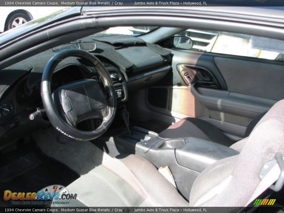 1994 Chevrolet Camaro Coupe Medium Quasar Blue Metallic / Gray Photo #11