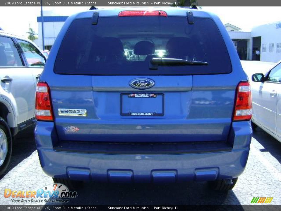 2009 Ford Escape XLT V6 Sport Blue Metallic / Stone Photo #4