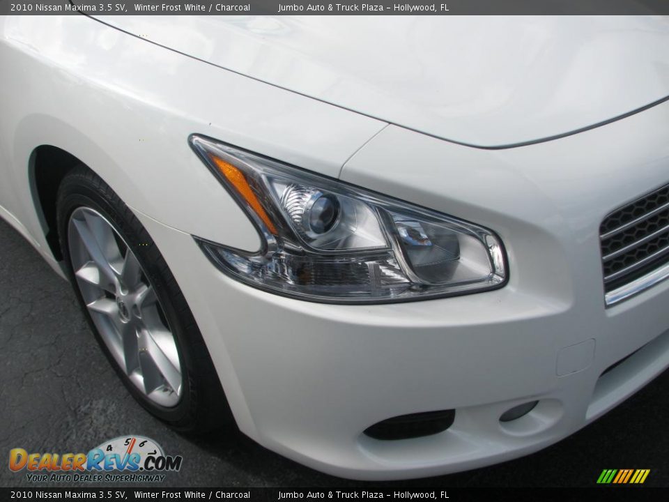 2010 Nissan Maxima 3.5 SV Winter Frost White / Charcoal Photo #2