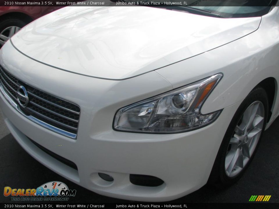 2010 Nissan Maxima 3.5 SV Winter Frost White / Charcoal Photo #4