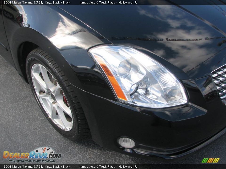2004 Nissan Maxima 3.5 SE Onyx Black / Black Photo #2