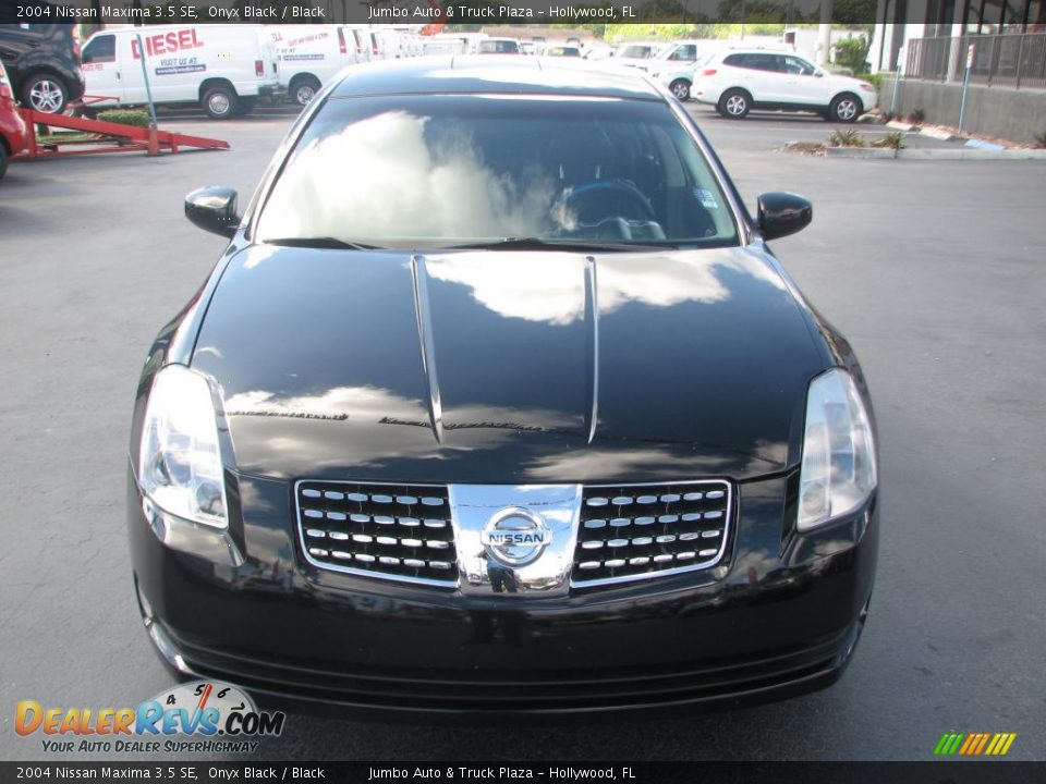 2004 Nissan Maxima 3.5 SE Onyx Black / Black Photo #3