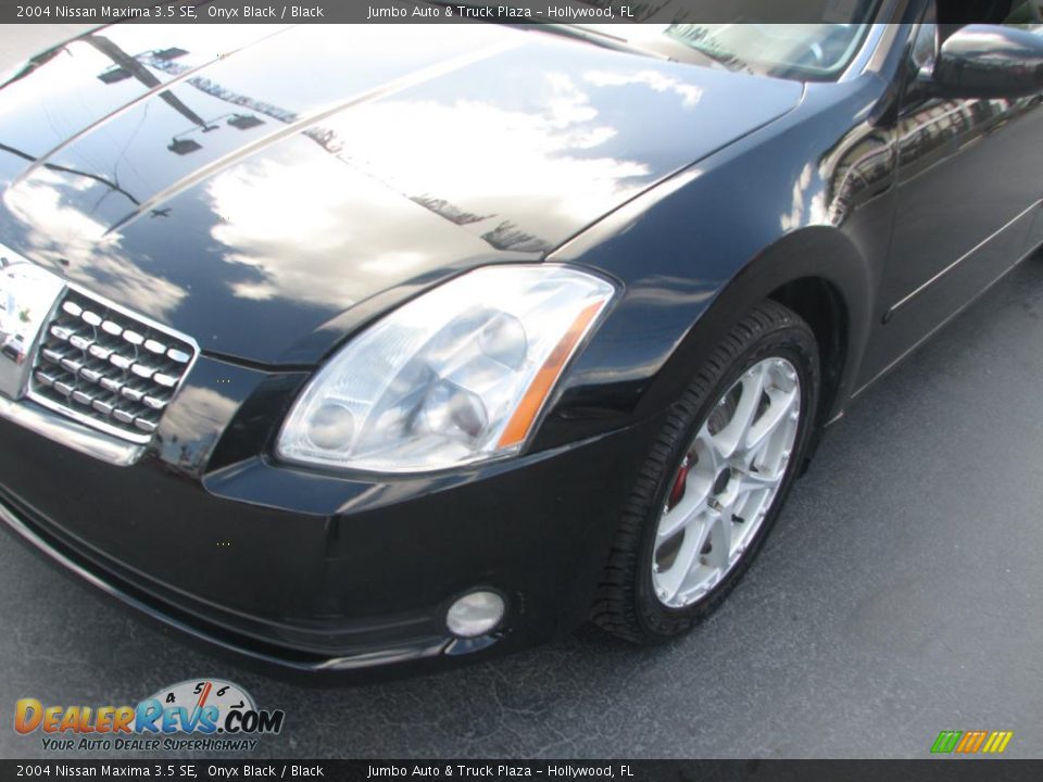 2004 Nissan Maxima 3.5 SE Onyx Black / Black Photo #4