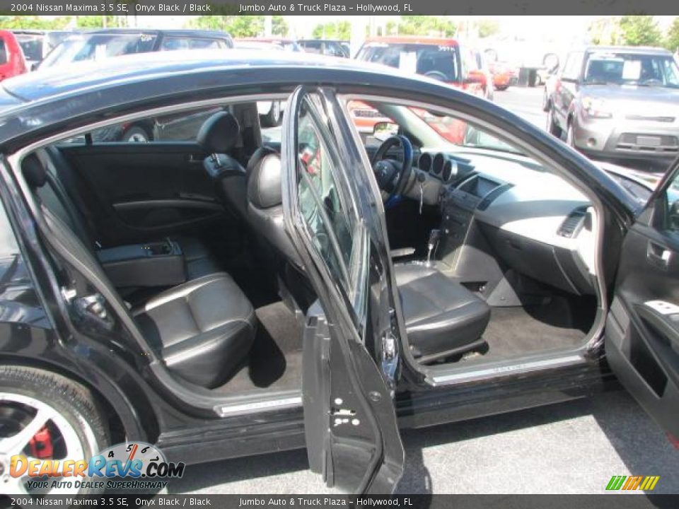 2004 Nissan Maxima 3.5 SE Onyx Black / Black Photo #10