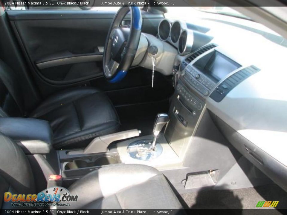 2004 Nissan Maxima 3.5 SE Onyx Black / Black Photo #11