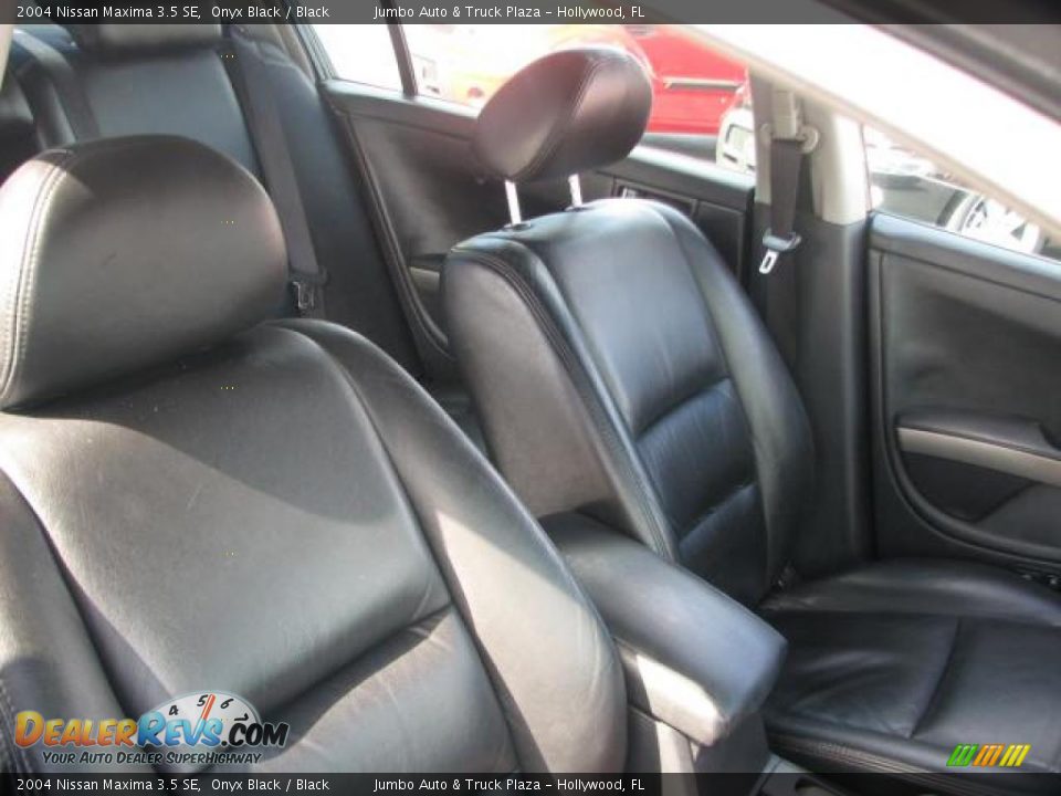 2004 Nissan Maxima 3.5 SE Onyx Black / Black Photo #12