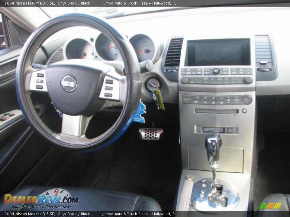 2004 Nissan Maxima 3.5 SE Onyx Black / Black Photo #14