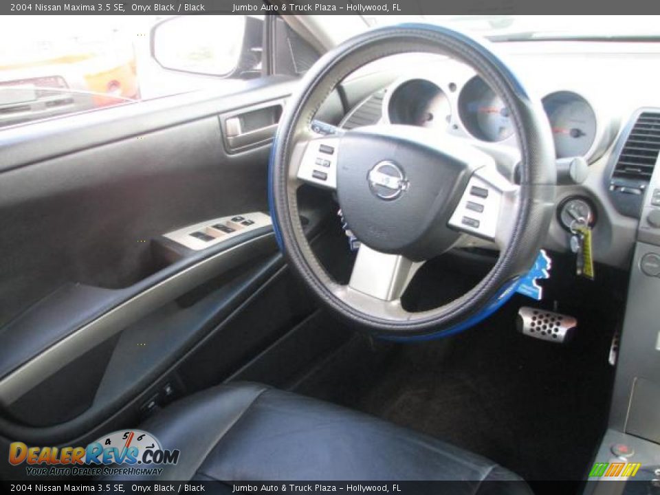 2004 Nissan Maxima 3.5 SE Onyx Black / Black Photo #15